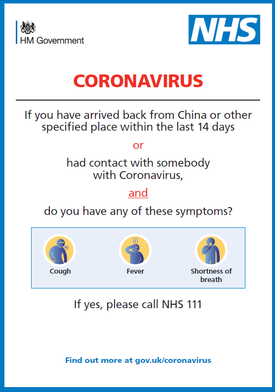 Coronavirus advice and guidance 