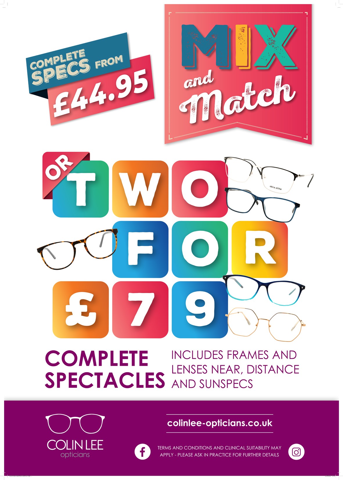 Mix and Match, complete priced specs from £44.95